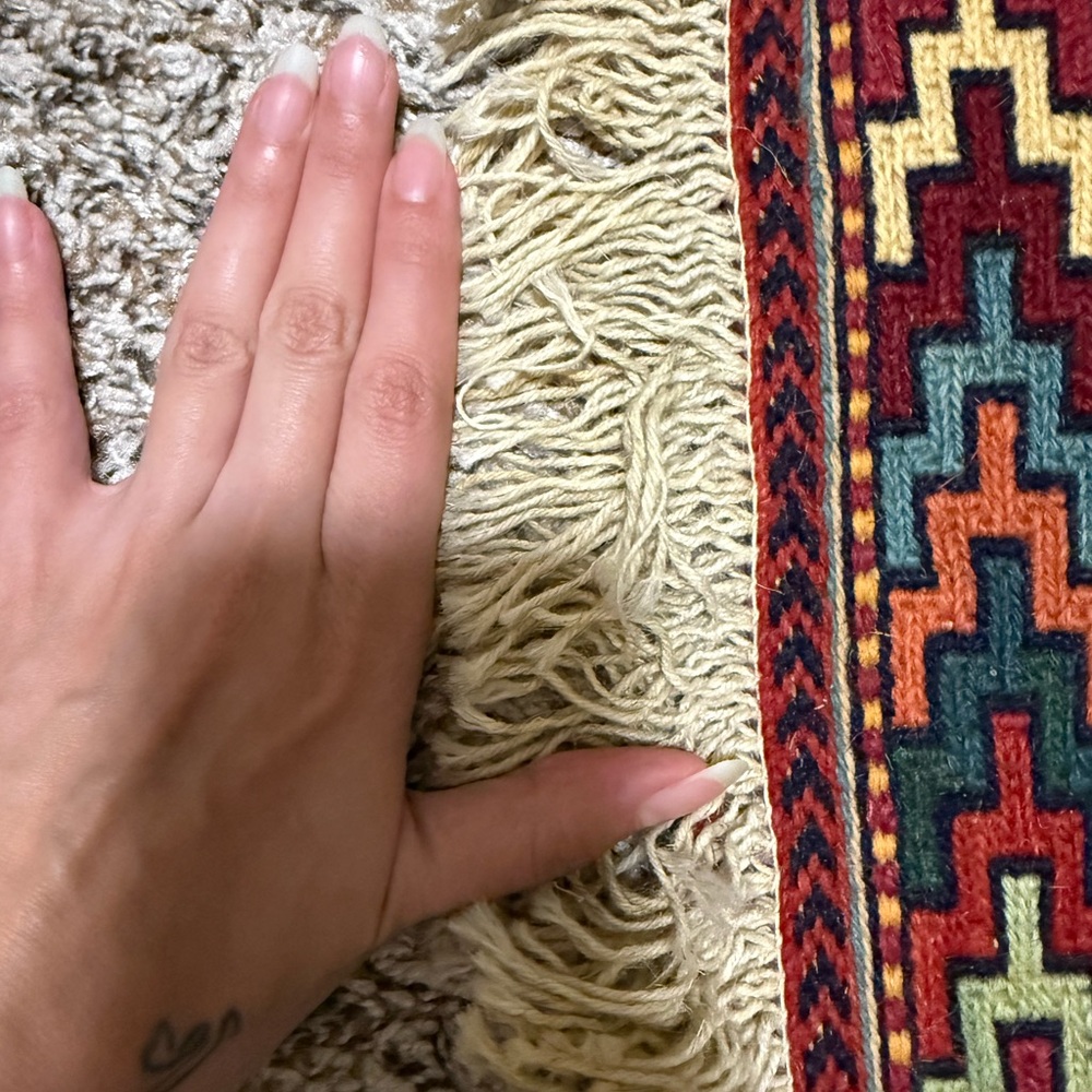 Colorful Geometric Persian Patterned Rug - Picture 3 of 4